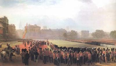 George Thomas The Presentation of Crimean Medals by Queen Victoria on 18 May 1855 (mk25) oil painting picture